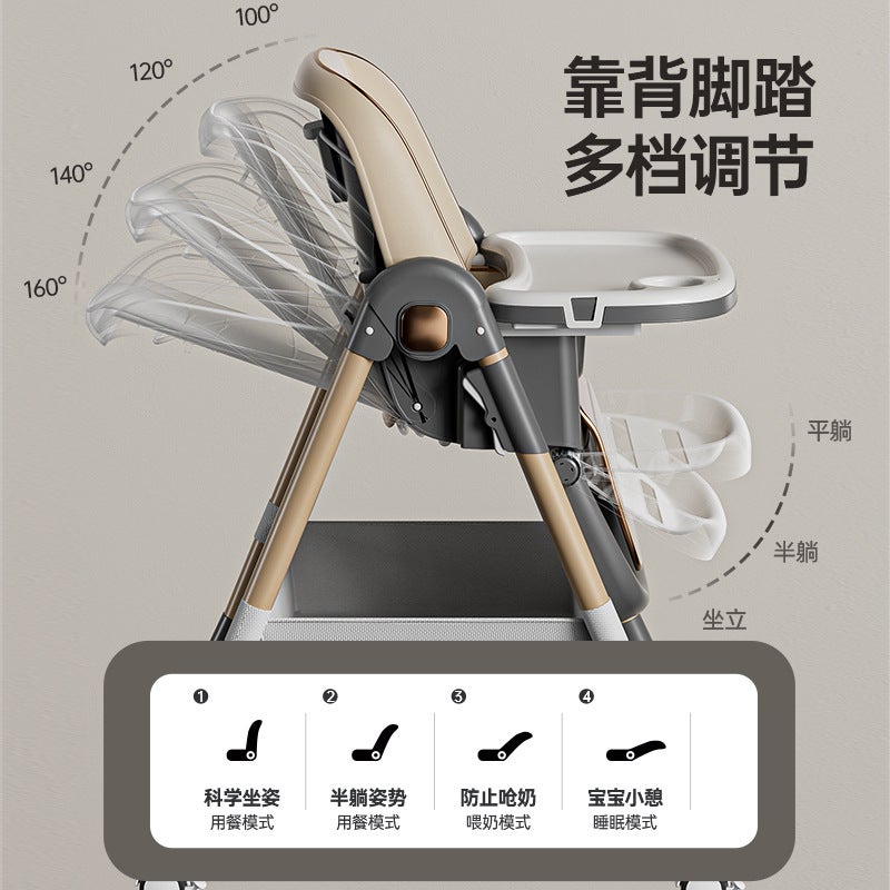 Adjustable Children’s Dining Chair – Foldable Baby Growth Chair for Home and School - Image 4